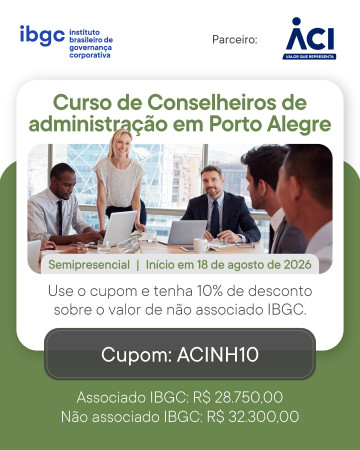 IBGC promove curso de formação de conselheiros em administração