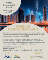 Reunião para esclarecer dúvidas sobre Missão Empresarial a Dubai