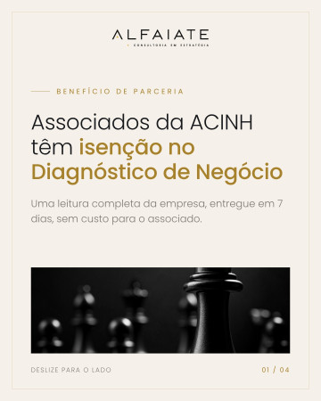 Alfaiate Consultoria em Estratégia passa integrar Guia de Descontos da ACI