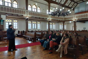 Integrantes conhecem igreja centenária e Projeto de Educação Fiscal