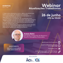 Advogado orienta empresas sobre temas trabalhistas em webinar no dia 26