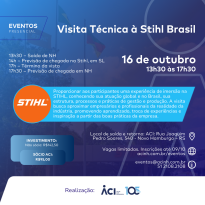 Visita técnica à Stihl tem inscrições esgotadas