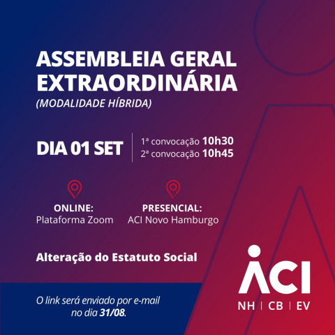 Edital De Convocação Para Assembleia Geral Extraordinária (Modalidade ...