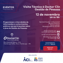 Participe de visita técnica gestão de pessoas à Doctor Clin