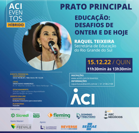 Secretária Raquel Teixeira apresenta desafios da educação no Prato Principal