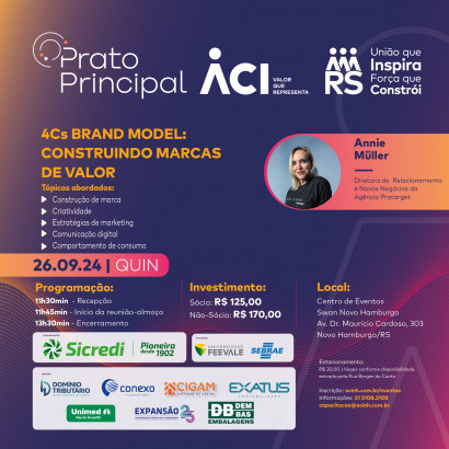 Prato Principal aborda construção de marcas de valor