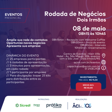 ACI oportuniza networking e negócios a empresas em Dois Irmãos